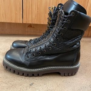 Alexander McQueen combat boots